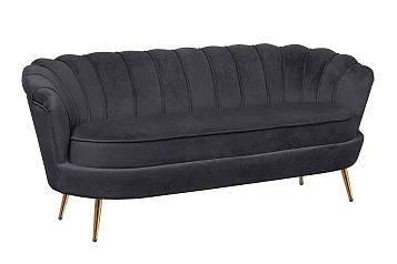 купить Трехместный диван ракушка для гостиниц Pearl Triple Black