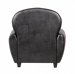 стильное Кожаное кресло черное Flog