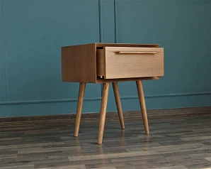 Тумба для прихожей в Скандинавском стиле "Bruni" с ящиком в интерьере