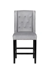 заказать Дизайнерский полубарный стул Skipton Average Grey Velvet