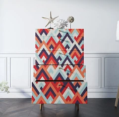 Комод высокий "Berber" принт 2 арт BB10/Print_02