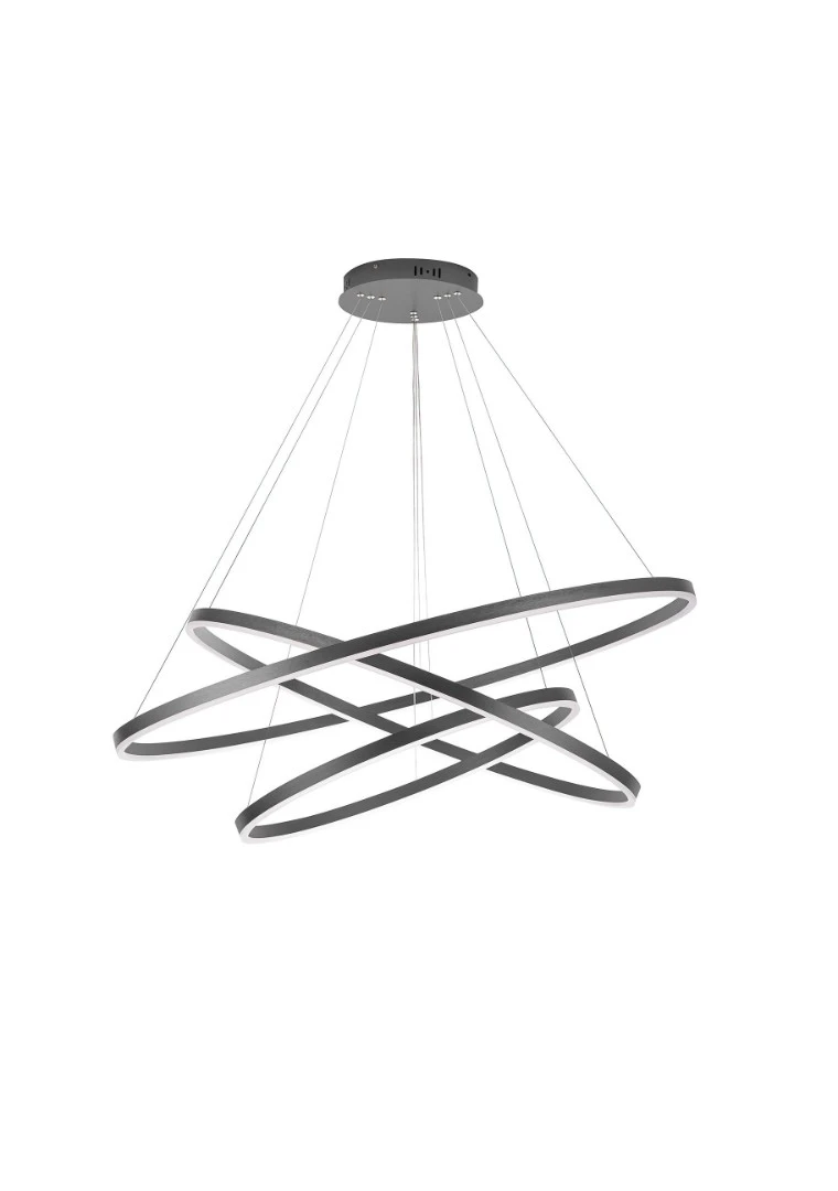 купить красивые Люстра Orblaze 3 rings 600 black в интернет-магазине