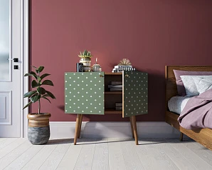 стильные Комод на высоких ножках "Berber" малый принт 12 арт BB13/Print_12