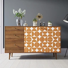 фото Комод "Berber" с двумя дверками и ящиками 14 принт арт BB05/Print_14