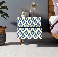 красивые Тумбочка "Berber" с двумя ящиками 13 принт арт BB03/Print_13, разноцветная на заказ