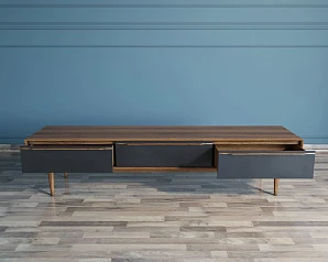 купить Консоль под TV "Bruni Black" с ящиками арт BR-21Black в интернет-магазине