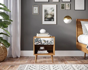 Тумбочка "Berber" с открытой полкой 50 принт арт BB33/Print_50, разноцветная на заказ в интернет-магазине