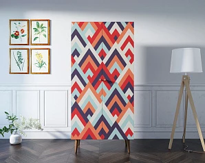 купить красивые Шкаф малый двухстворчатый "Berber" принт 2 арт BB08/Print_02 в интернет-магазине