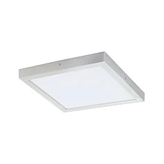 97265 Светодиодный накладной светильник FUEVA 1, 25W(LED), 2500lm, 400х400, H30, алюминий, cеребряный/ в интерьере