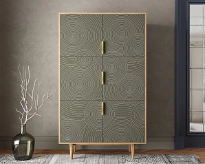 Большой комод с шестью дверками "Line" R20/browngrey в интернет-магазине