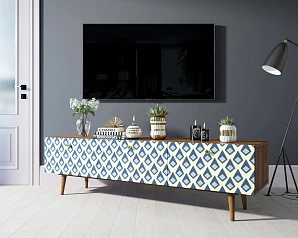 заказать Комод "Berber" с ящиками низкий под TV принт 13 арт BB19/Print_13