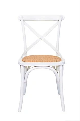 красивый Стул ретро Cross Back White