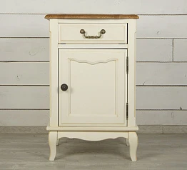 купить Прикроватная тумба "Leontina" с ящиком и дверцей арт ST9323 в интернет-магазине