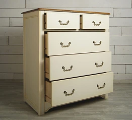 купить красивые Бежевый комод "Olivia" на пять ящиков арт GA2005C в интернет-магазине