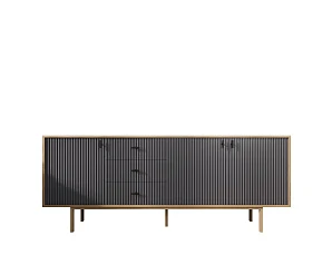 Комод с тремя дверками и тремя ящиками "Emerson" арт EM07/7024/L в интерьере