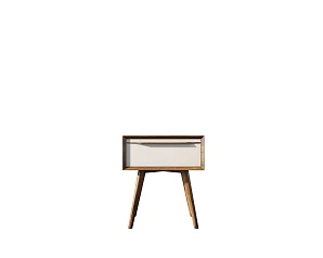 купить стильные Тумба для прихожей в Скандинавском стиле "Bruni white" с ящиком