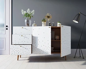 заказать Комод "Berber" с двумя дверками и ящиками принт 15 арт BB17/Print_15