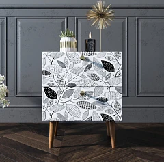 красивые Тумбочка "Berber" с двумя ящиками 9 принт арт BB03/Print_09, разноцветная