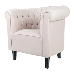 Низкое кресло Swaun Beige в интерьере