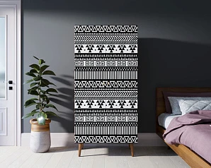 фото Шкаф малый двухстворчатый "Berber" принт 19 арт BB08/Print_19 в интерьере