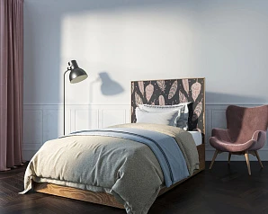 стильные Кровать "Berber" 120х200 см принт 40 арт BB42/Print_40