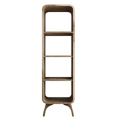 фото Деревянный стеллаж "Ellipse" узкий арт EL06