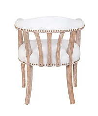 купить Мягкий стул с подлокотниками Tanner White Leather