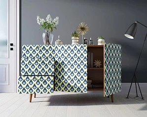 красивые Комод "Berber" с двумя дверками и ящиками принт 13 арт BB17/Print_13 на заказ