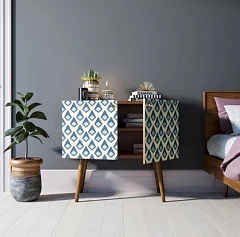 заказать Комод на высоких ножках "Berber" малый принт 13 арт BB13/Print_13 в интернет-магазине