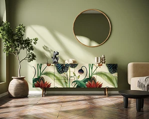 красивый Комод "Berber" удлиненный арт BB11/Print_55 на заказ