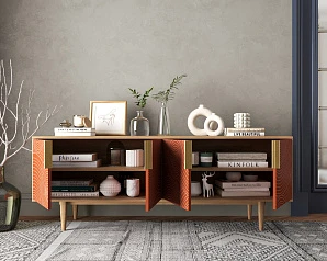 купить Комод под TV с четыремя дверками "Line" R21/red в интернет-магазине