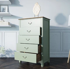 купить Комод "Olivia" высокий на 5 ящиков арт GA3005