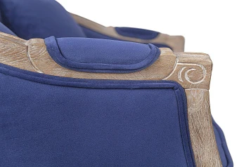 заказать Дизайнерский двухместный диван Darcy 2 ампир синий