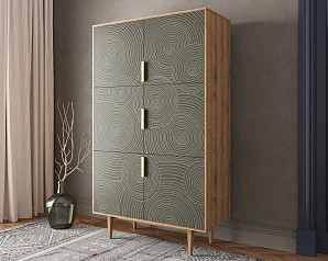 Большой комод с шестью дверками "Line" R20/browngrey в интернет-магазине