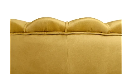 Кресло с пуфом ракушка Pearl Yellow в интернет-магазине