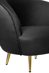 фото Мягкое кресло для гостиниц Small Benee Black в интерьере