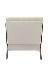 купить Низкое кресло с деревянными подлокотниками Mody Beige бежевый в интернет-магазине