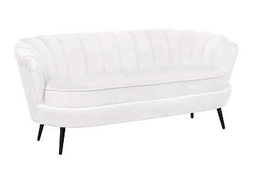 заказать Диван ракушка Pearl Triple Beige на черных ножках