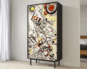 купить Шкаф двухдверный "Emerson" by Kandinsky арт EM091/Print_01 в интернет-магазине