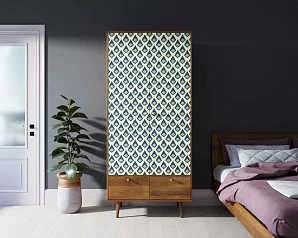 фото Шкаф двухстворчатый "Berber" принт 13 арт BB16/Print_13