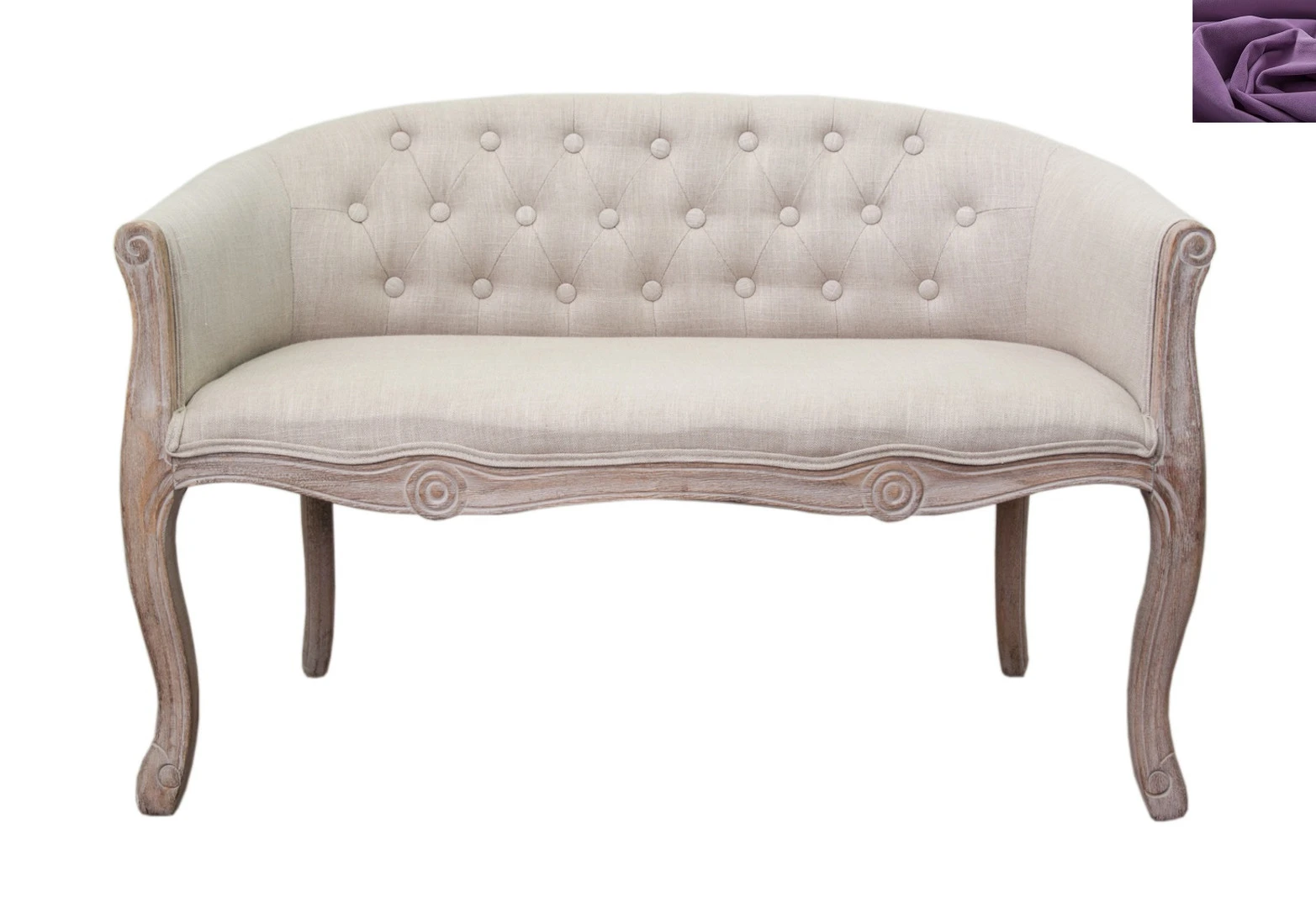 Дизайнерский двухместный диван Kandy Double Mocca цвет фиолетовый в интернет-магазине