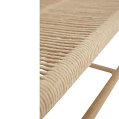 красивые СКАМЬЯ HUBSCH, БУМАЖНЫЙ ШНУР, ДУБ FSC, НАТУРАЛЬНЫЙ на заказ