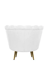 красивое Низкое кресло ракушка Pearl White на заказ