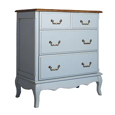 Голубой комод Leontina (4 ящика) арт ST9335B на заказ в интернет-магазине