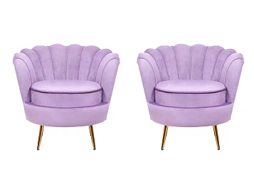 Комплект кресел ракушка Pearl Purple на заказ