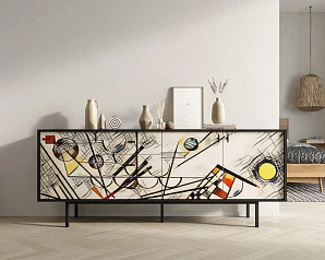 заказать Комод с тремя дверками и тремя ящиками "Emerson" by Kandinsky арт EM07/Print_01 в интернет-магазине