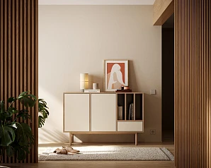 Комод с двумя дверками и ящиком "Alice" арт ALC02 в интерьере