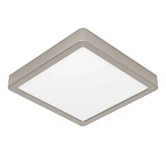 купить 900594 Накладной светильник диммируемый FUEVA 5, 17W (LED), 3000K, L210, B210, H28, сталь, матовый никель / пластик, белый
