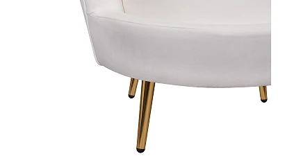 заказать Кресло с пуфом ракушка Pearl Beige