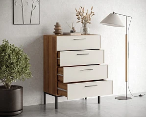 Комод вертикальный с четырьмя ящиками "Nicole" арт NEM18 на заказ в интернет-магазине